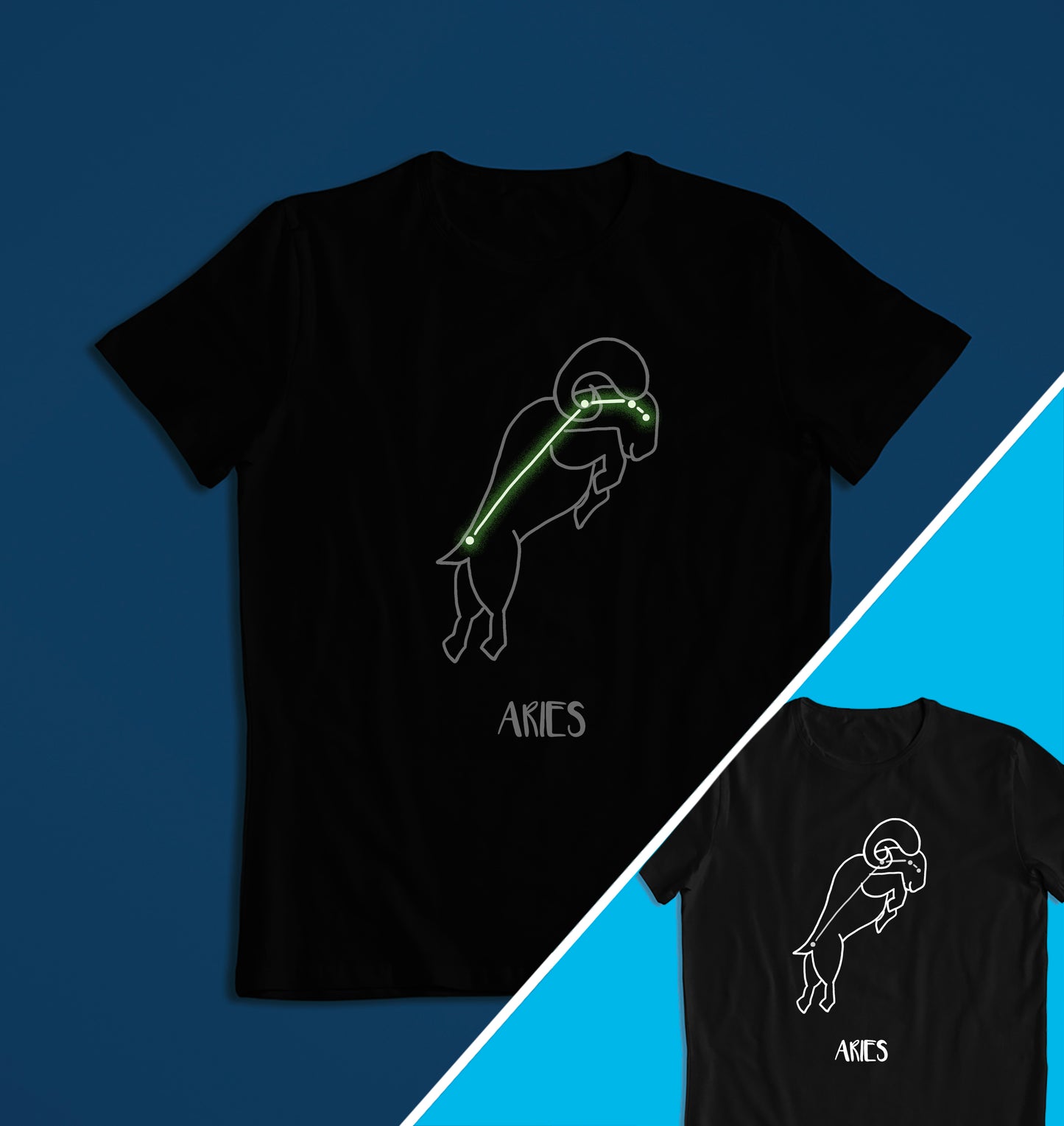 Starsign Horoscope Glow in the Dark T-shirt
