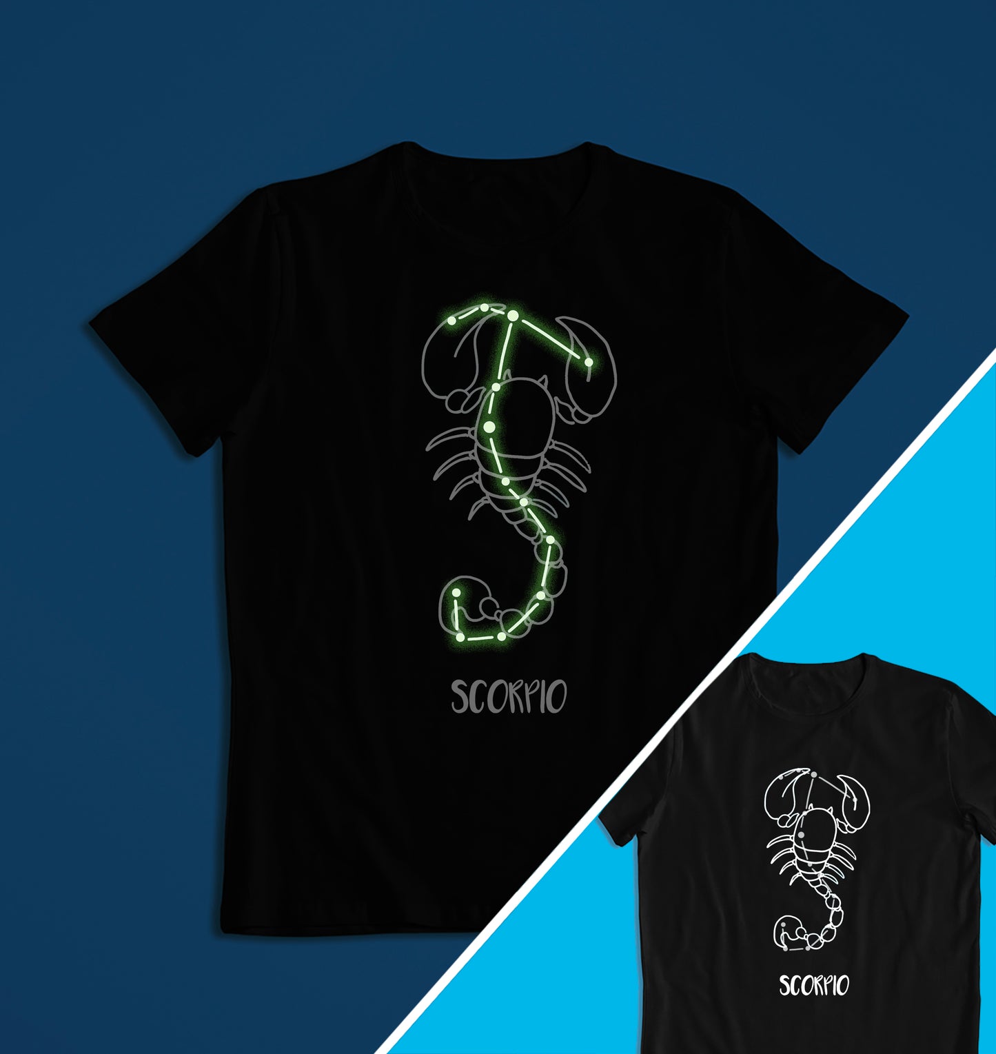 Starsign Horoscope Glow in the Dark T-shirt