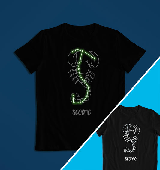 Starsign Horoscope Glow in the Dark T-shirt