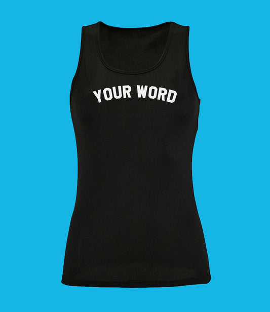 Personalise your Gym  Glow in the Dark Vest Women
