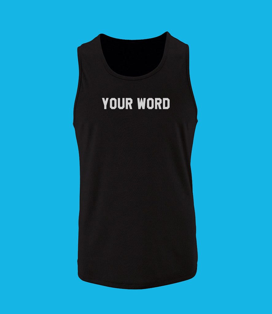 Personalise your Gym Glow in the Dark Vest Men