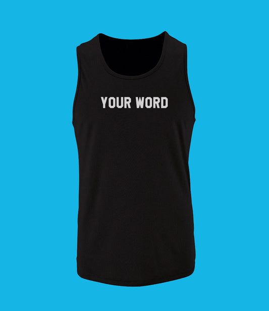 Personalise your Gym Glow in the Dark Vest Men