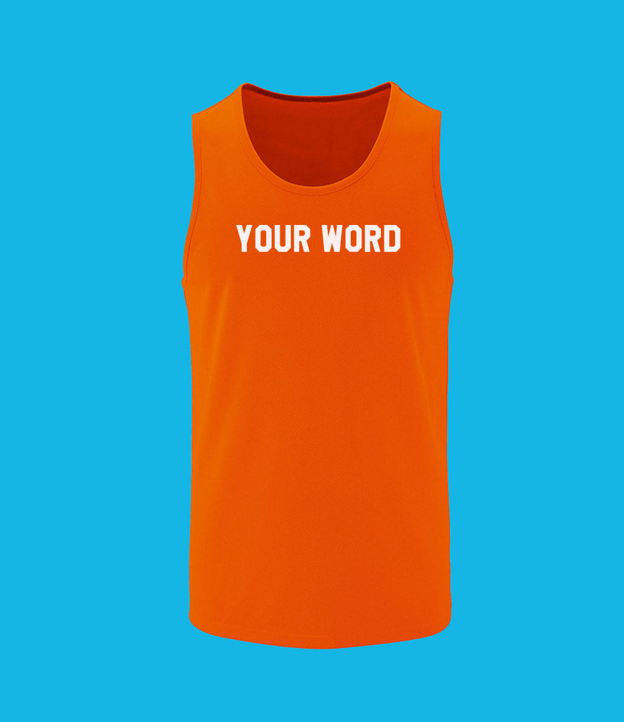 Personalise your Gym Glow in the Dark Vest Men