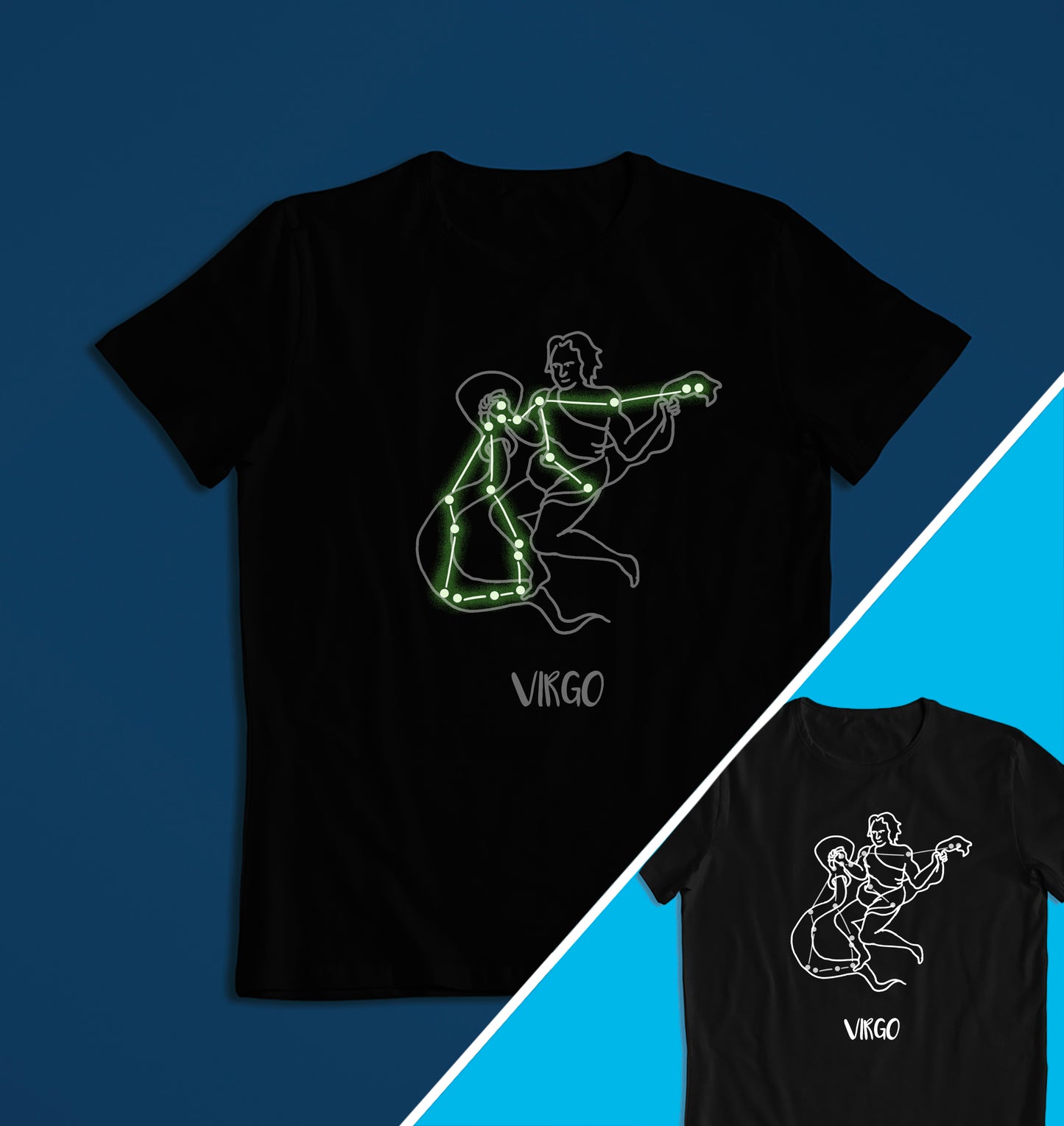 Starsign Horoscope Glow in the Dark T-shirt