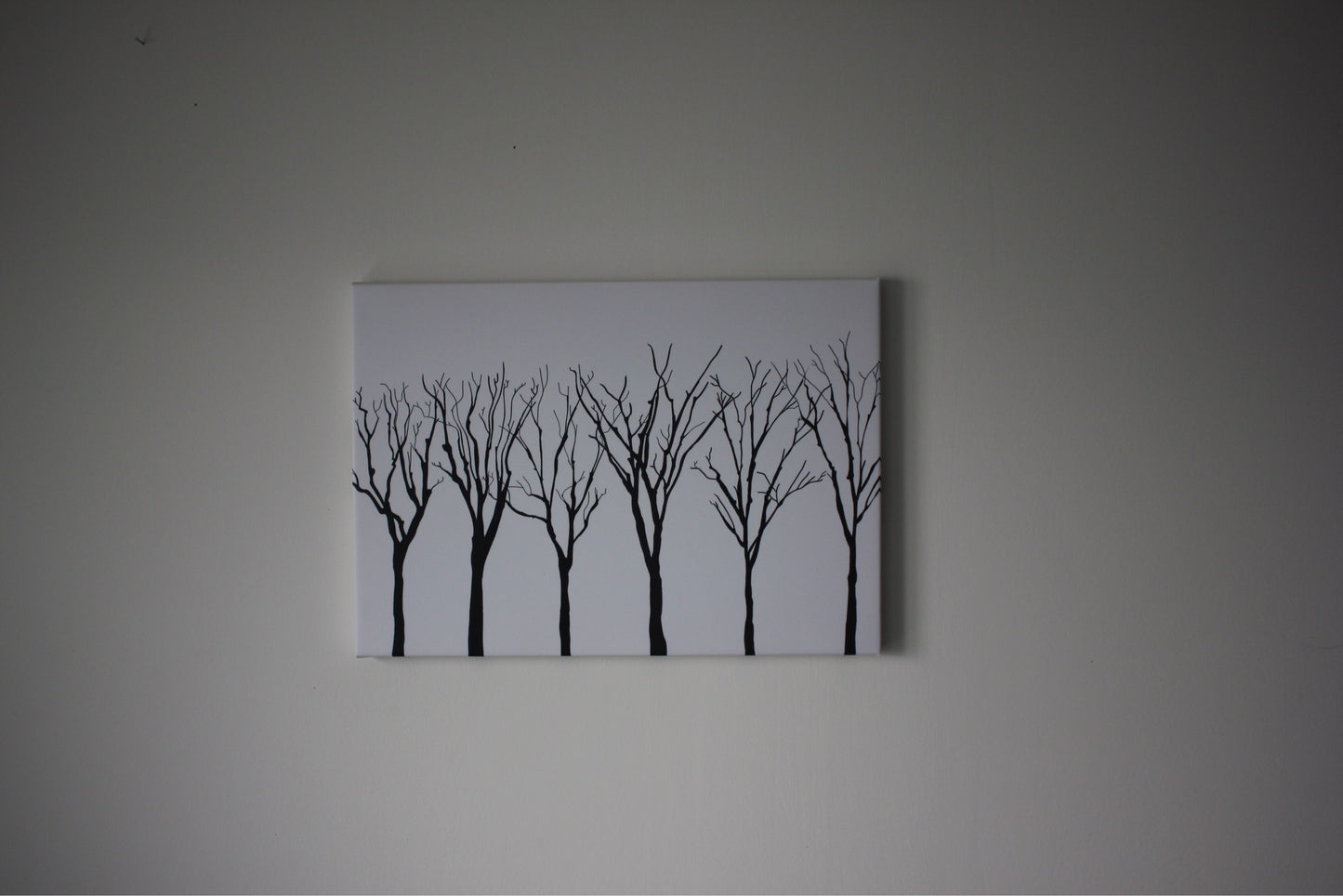 Glow in the dark trees canvas