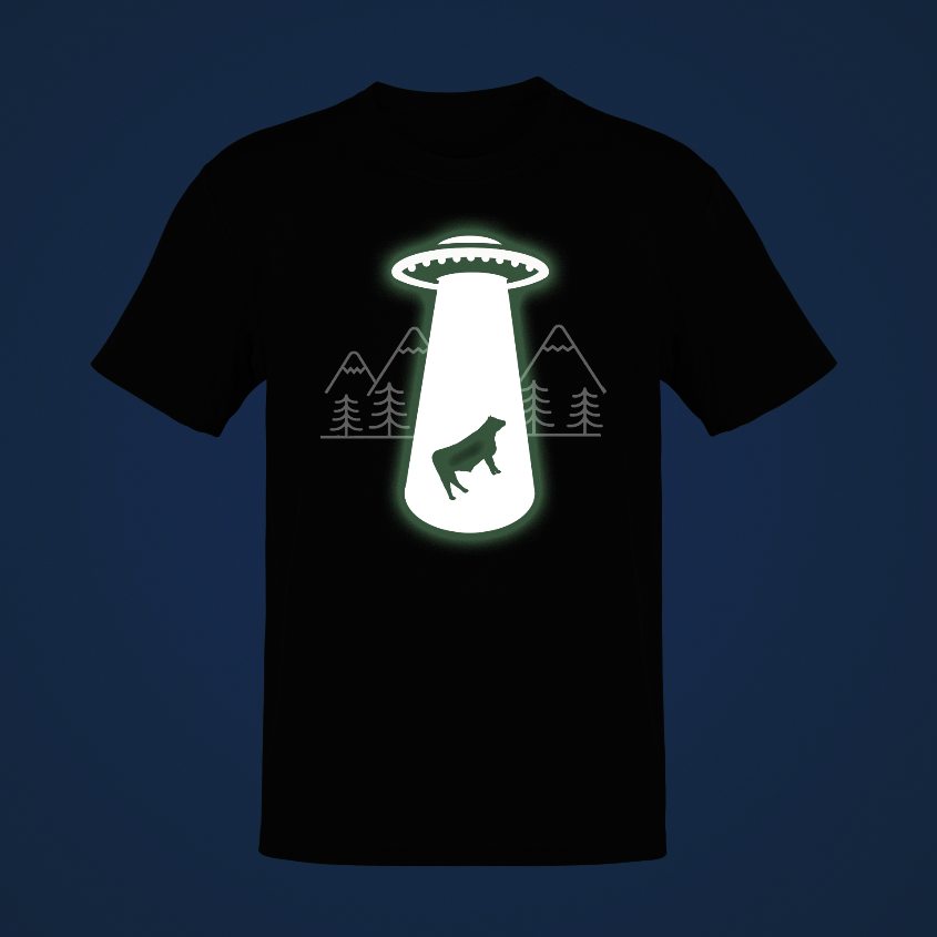 UFO Cow Glow in the Dark T-Shirt