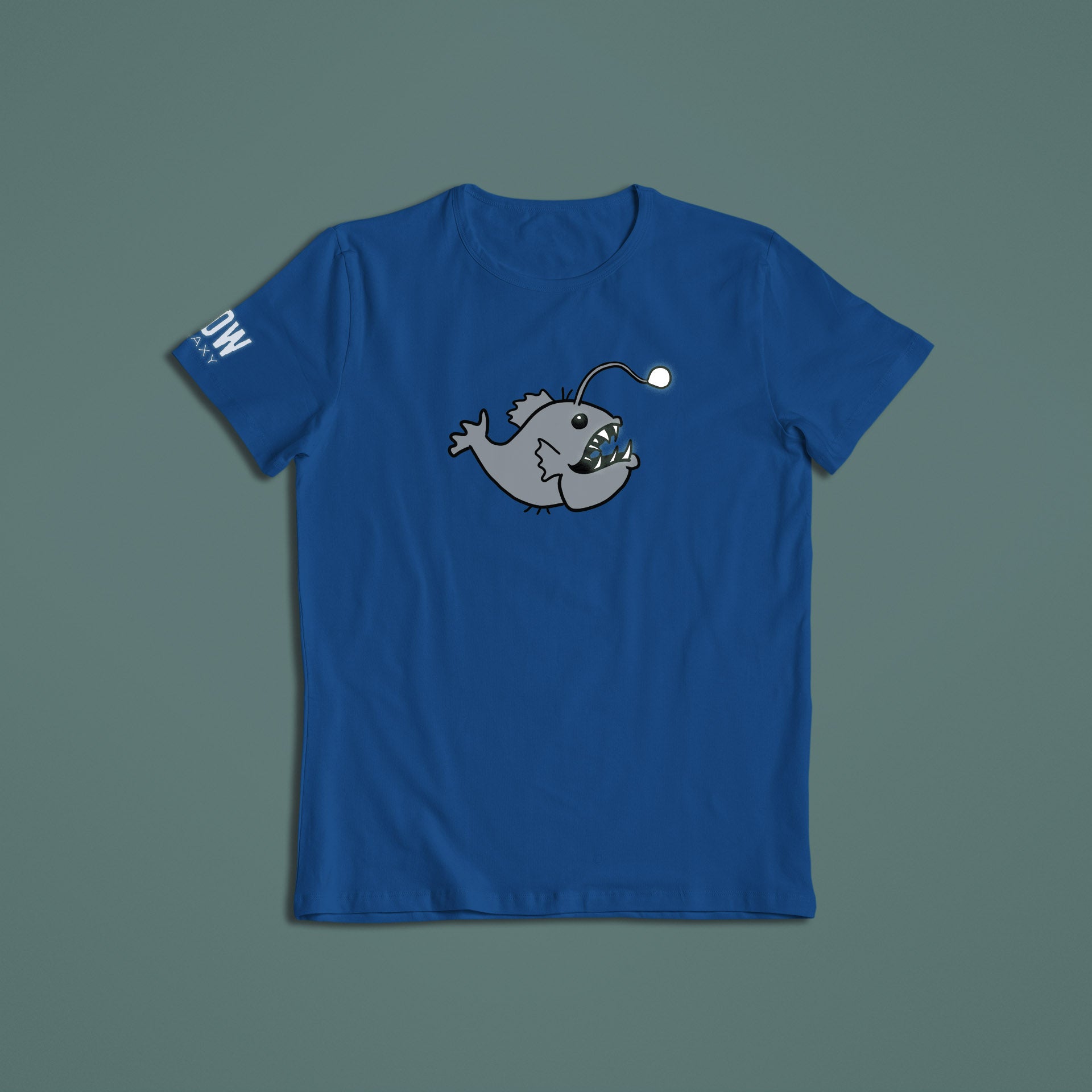 Kids Angler fish t-shirt glowing in the dark