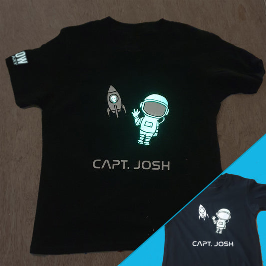 Astronaut Space Glow in the Dark T-shirt