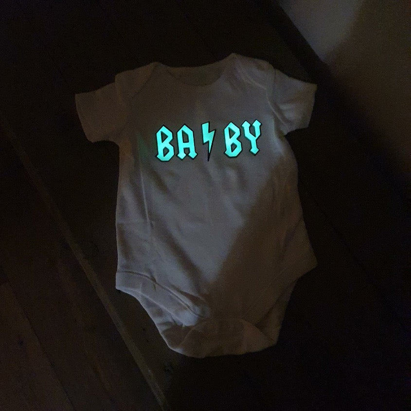 Babygrow glows in the dark
