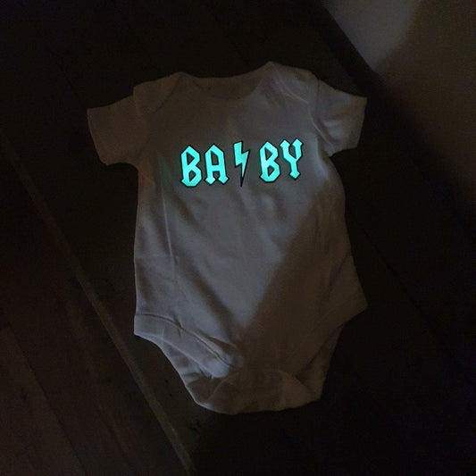 Babygrow glows in the dark