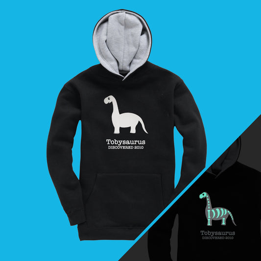 Dinosaur Hoodie - Glow in the Dark Children's