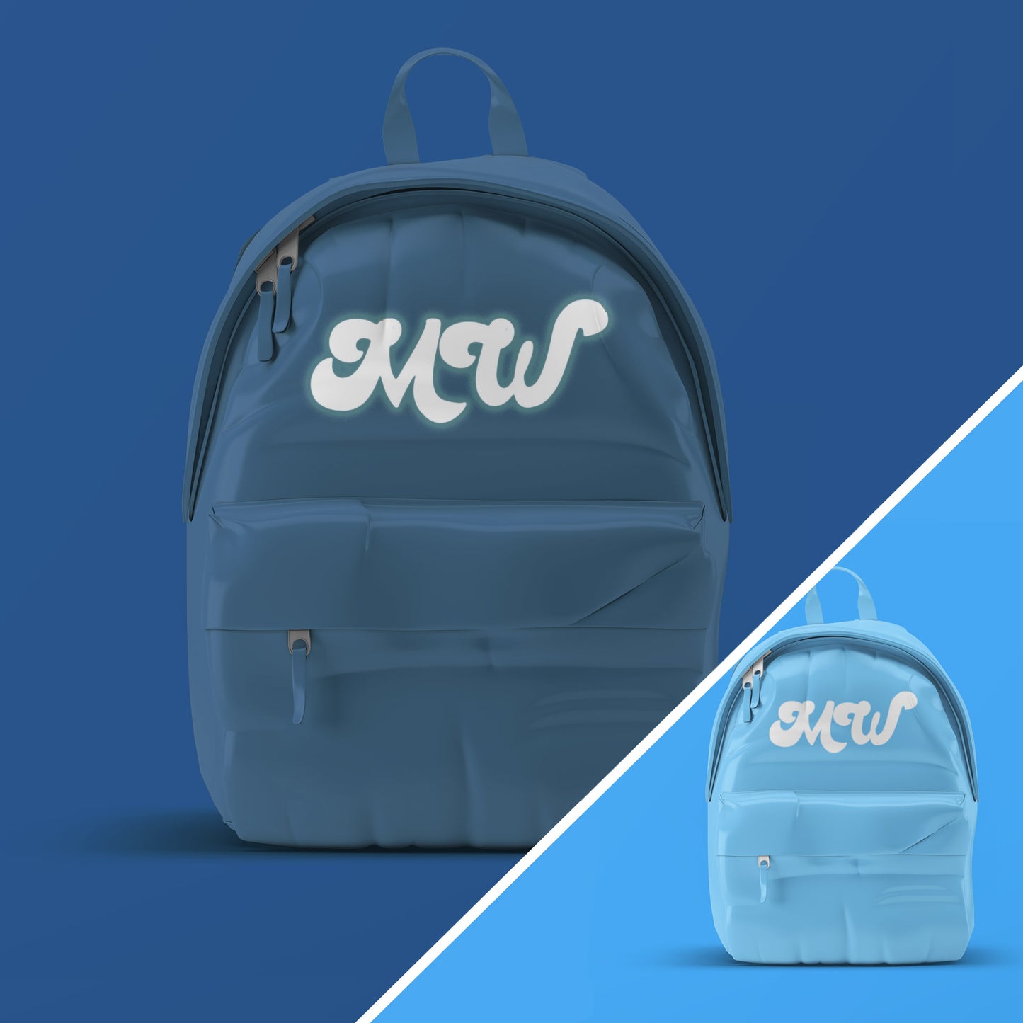 Personalised Glow in the Dark Mini Rucksack