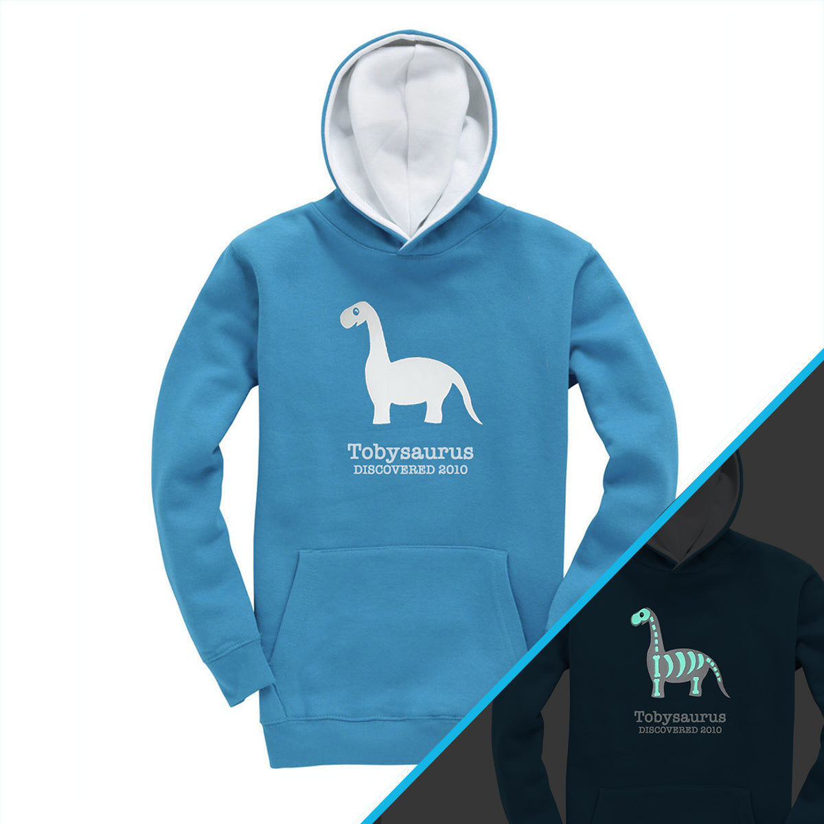 Dinosaur Hoodie - Glow in the Dark Children's