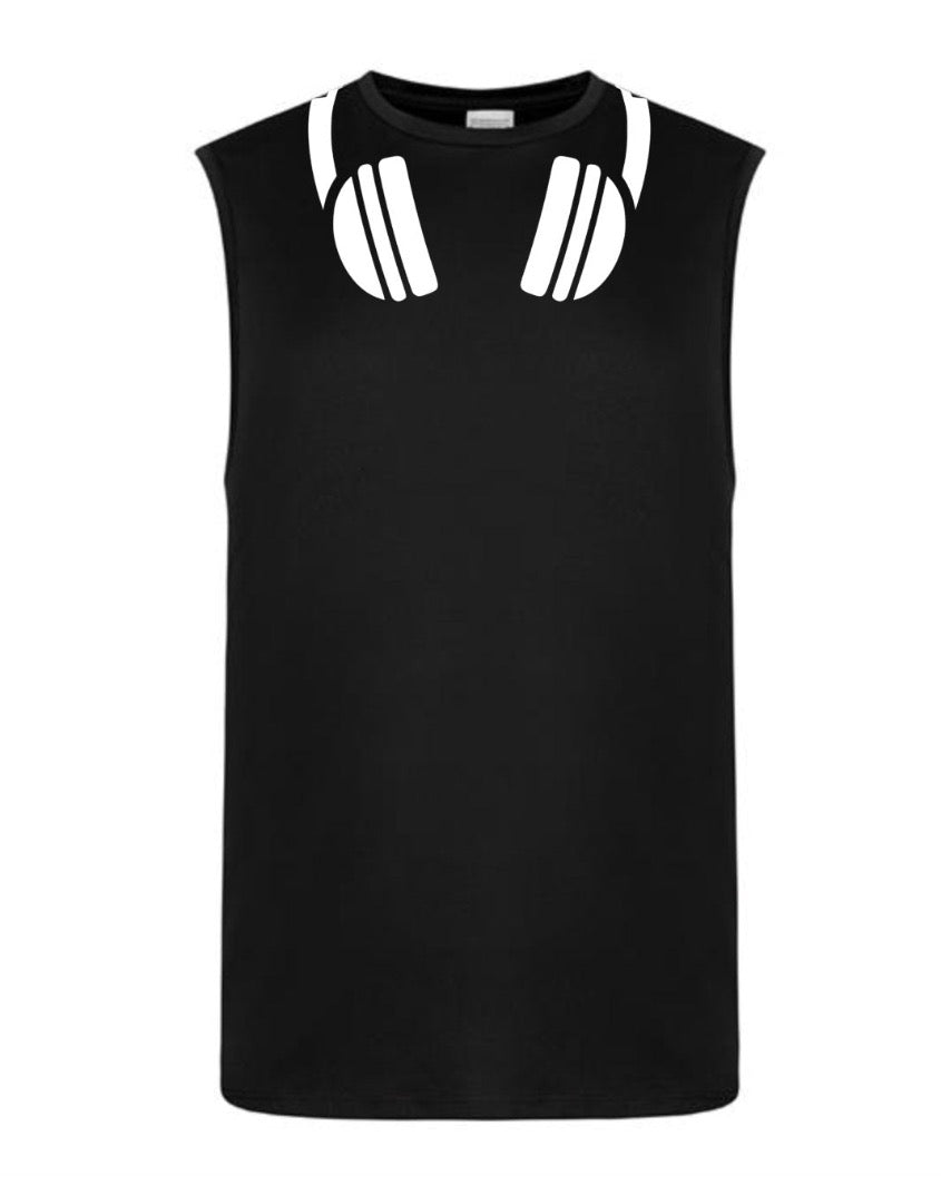 Glow in the dark DJ tank top