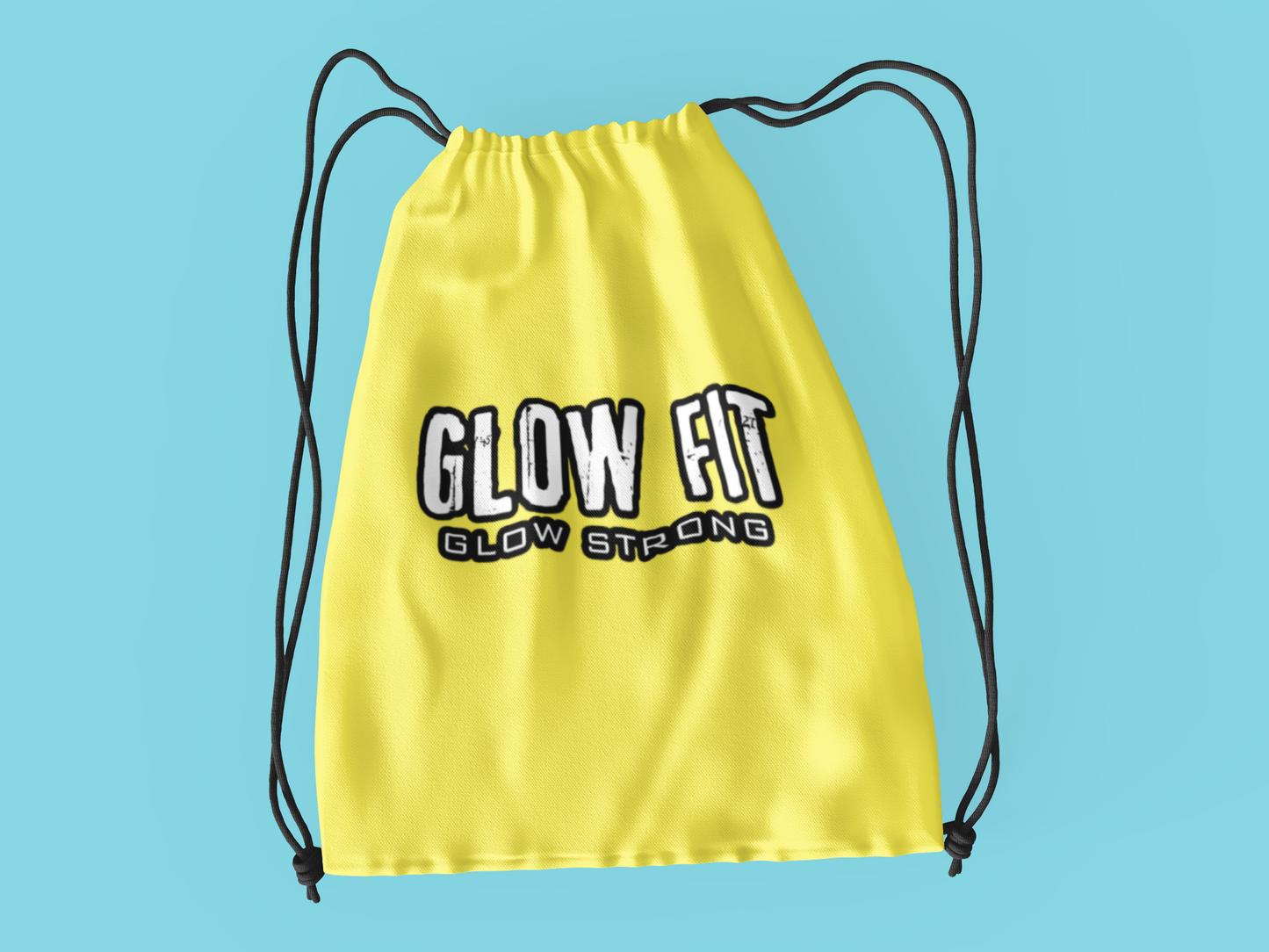 Neon Glow in the Dark drawstring bag
