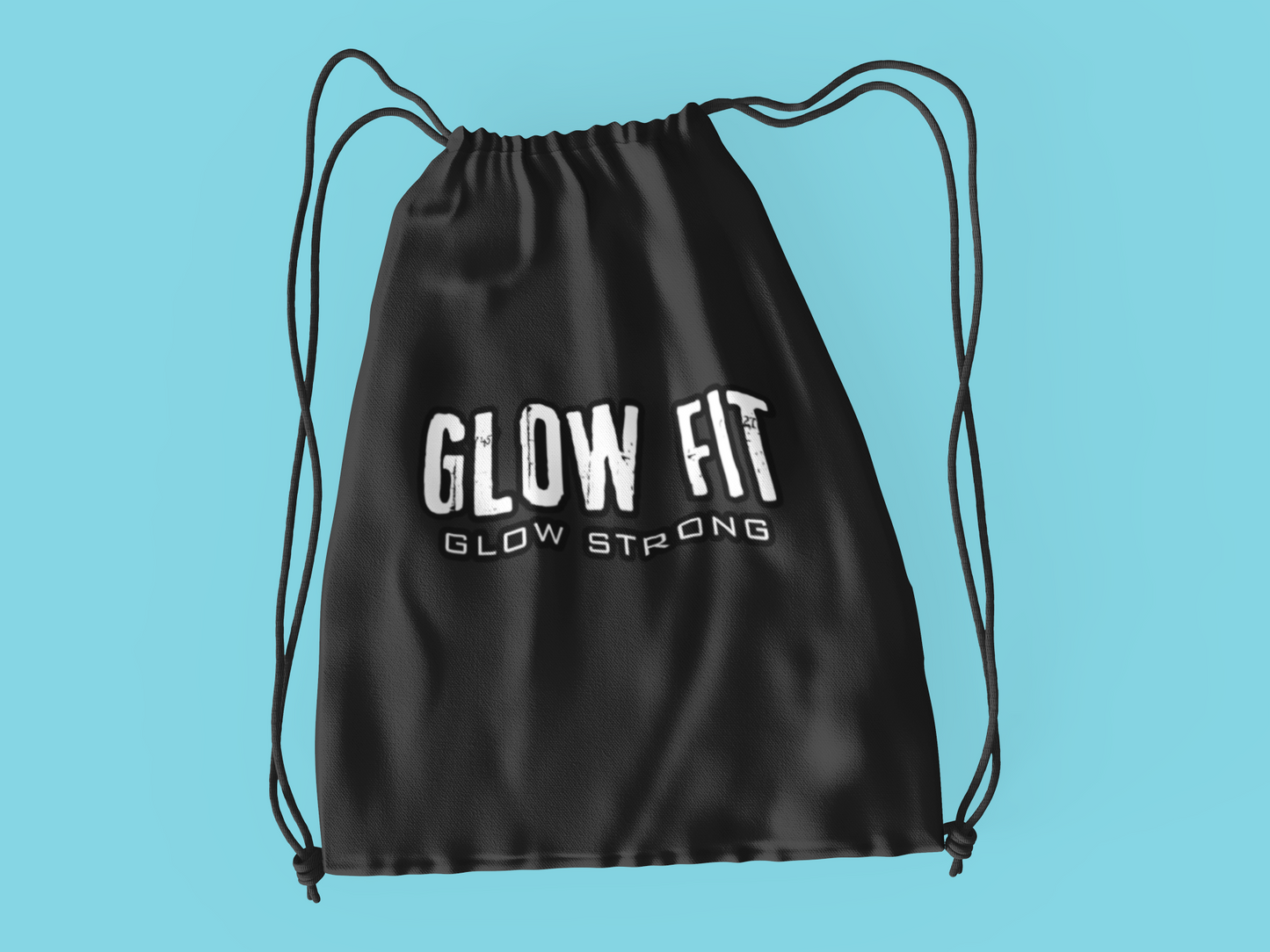 Neon Glow in the Dark drawstring bag