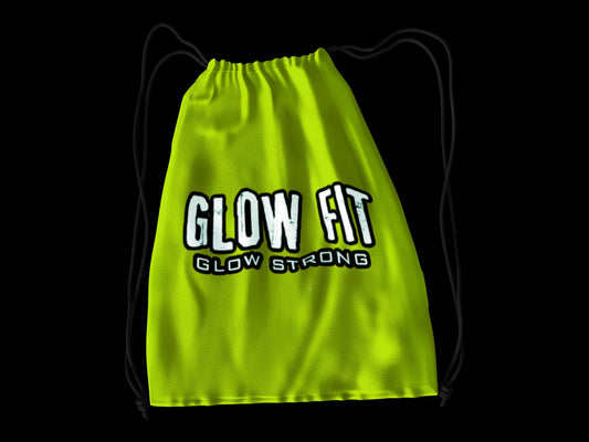 Neon Glow in the Dark drawstring bag