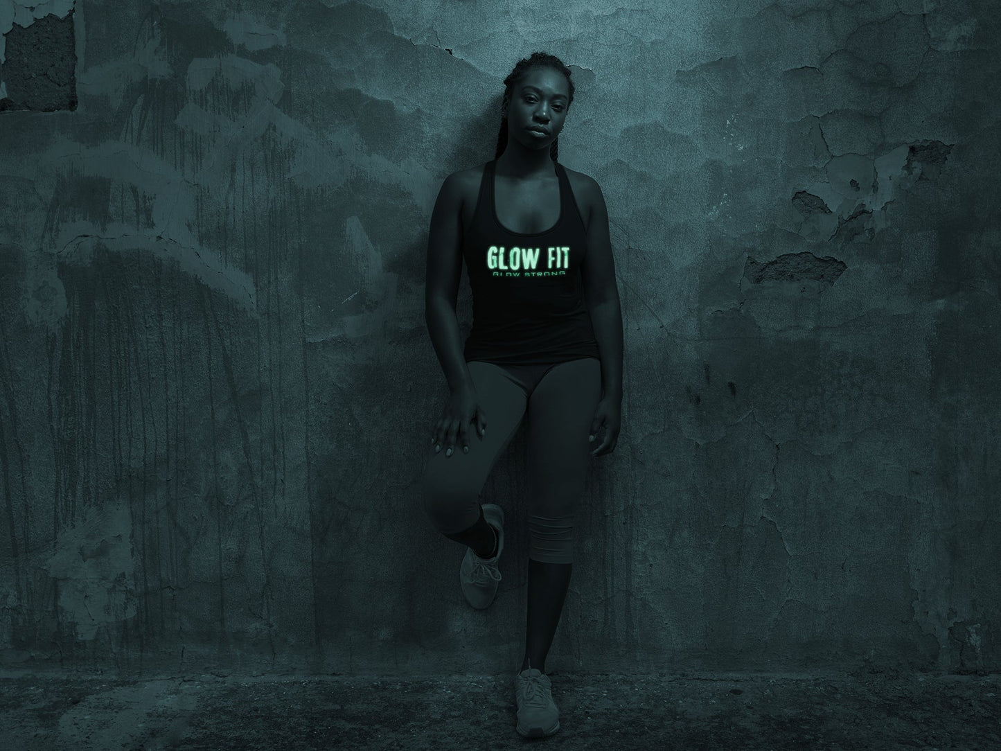 Black Racer back Women's Glow in the Dark Vest