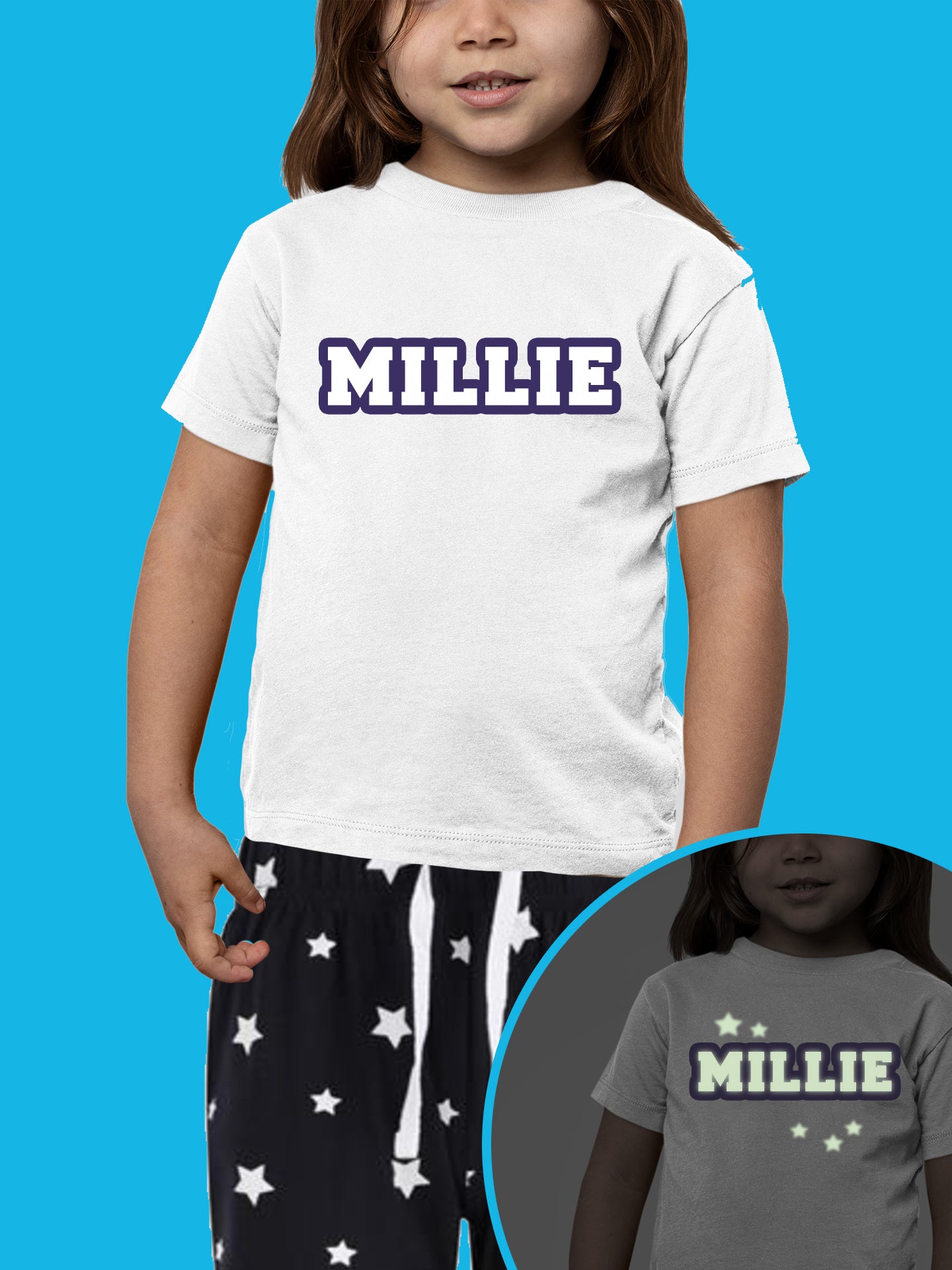 Pyjamas with Glow in the Dark Name