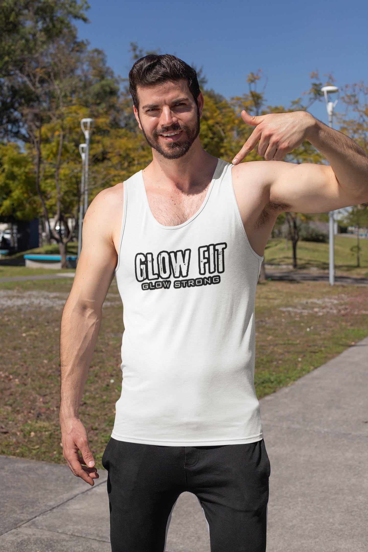 Men's White Tank Top