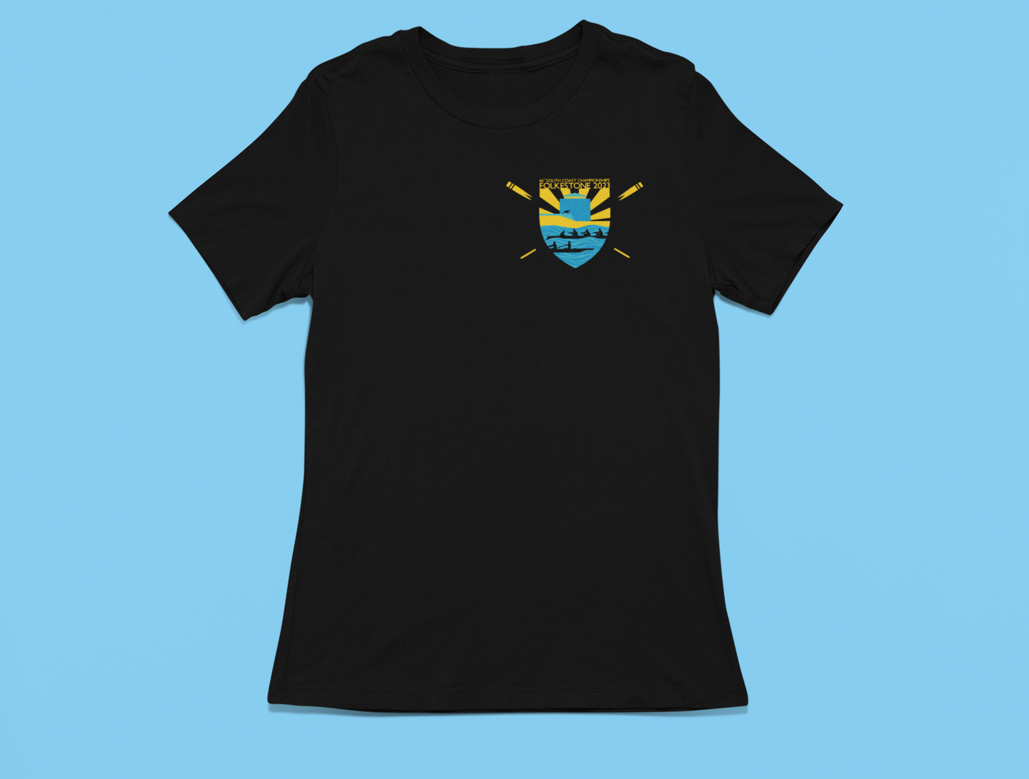 SCC Black Double Print Cotton T-Shirt