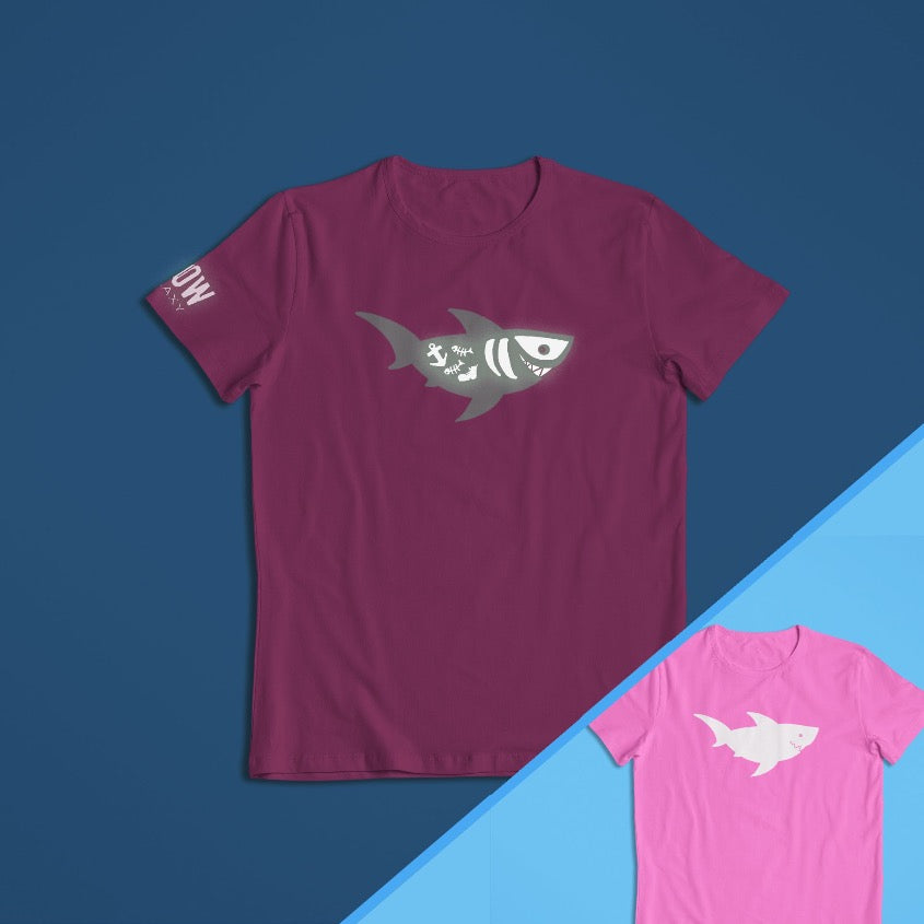 Pink shark t-shirt
