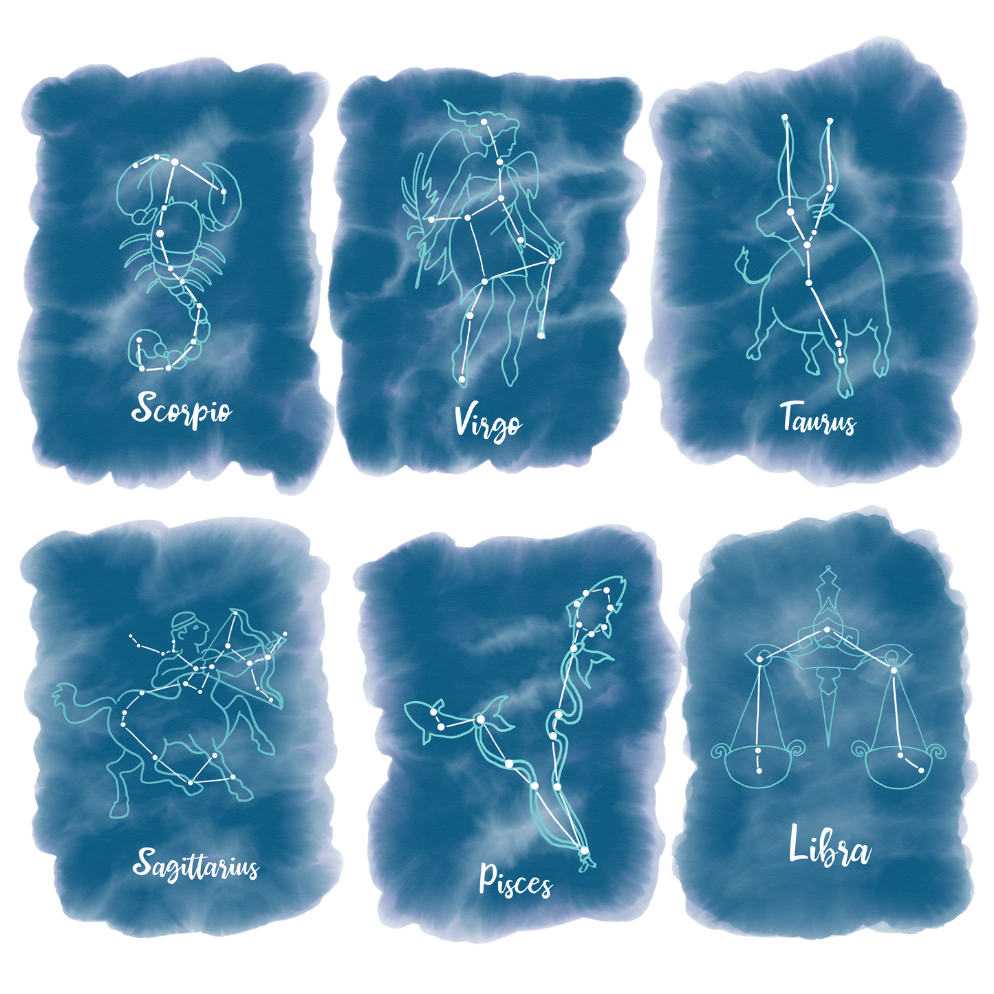 Star sign glow in the dark constellation t-shirt