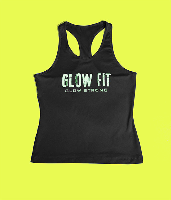 Black Racer back Women's Glow in the Dark Vest