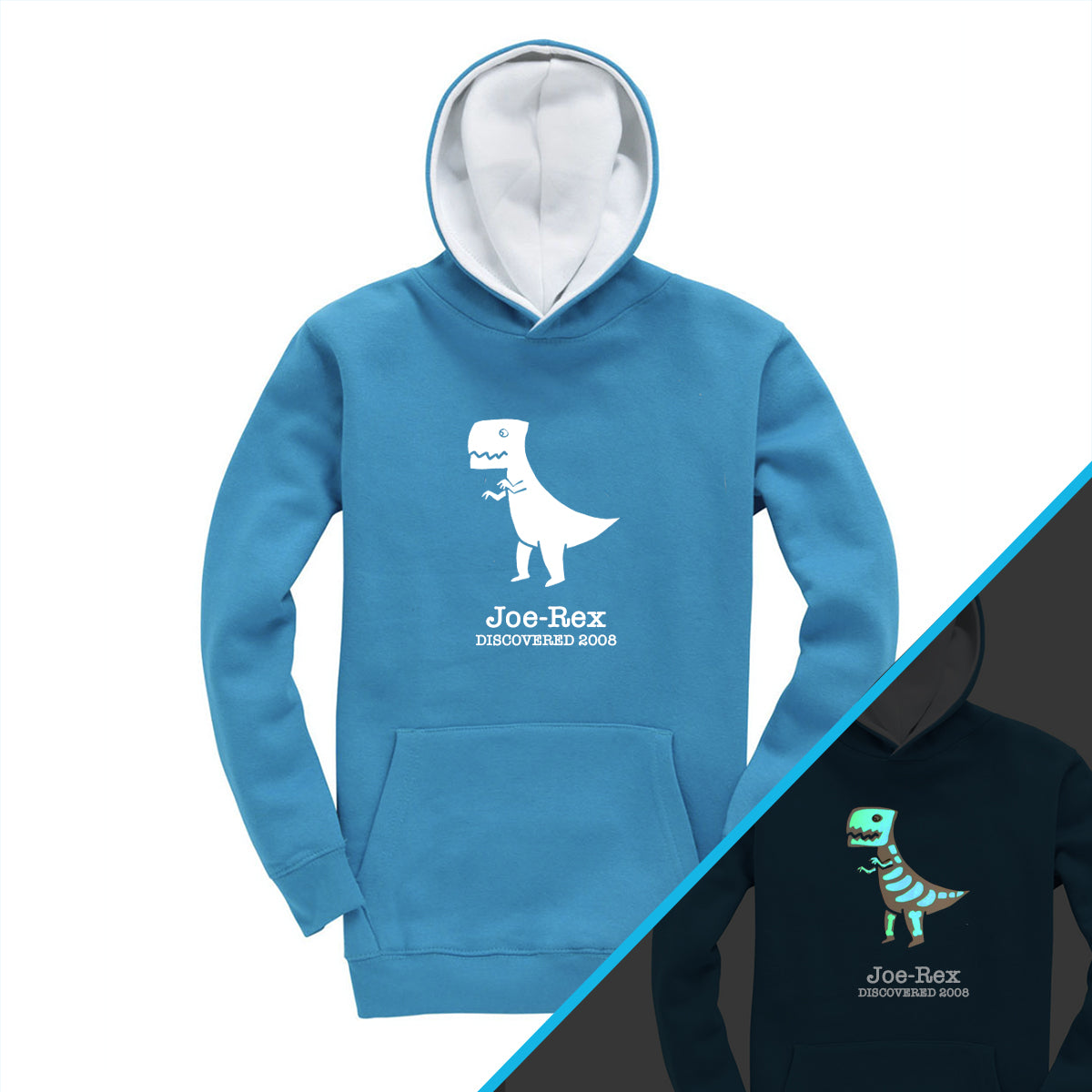 T-Rex Hoodie - Glow in the Dark Children's