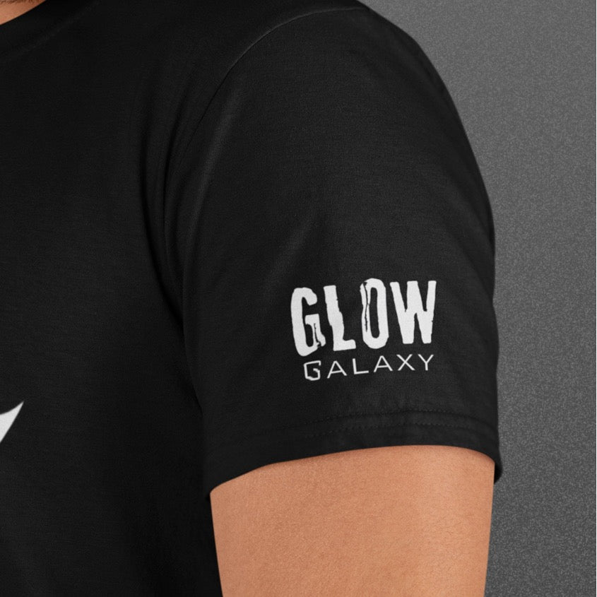 Glow Galaxy logo on sleeve