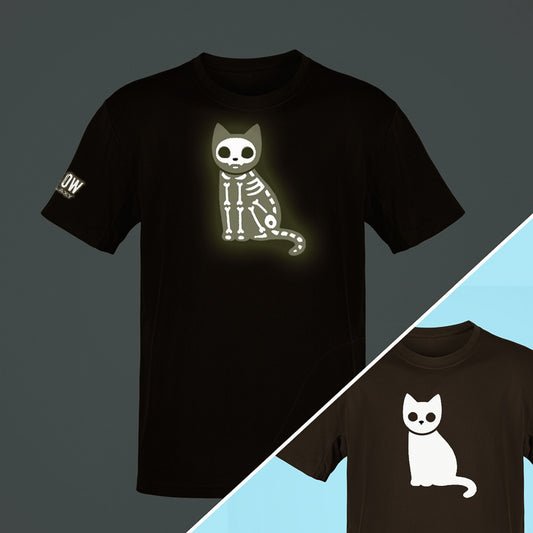 Cat X-Ray Glow in the Dark T-Shirt