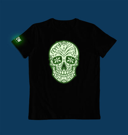 Sugar Skull Glow In The Dark T Shirt