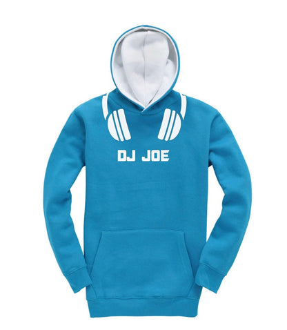 glow in the dark blue DJ hoodie