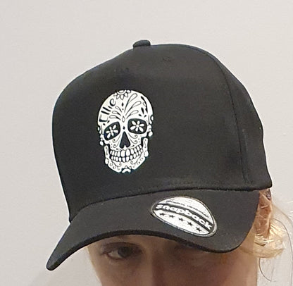 Personalised Sugar Skull Cap - Glow in the Dark
