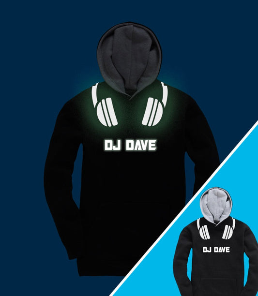 DJ glow in the dark hoodie