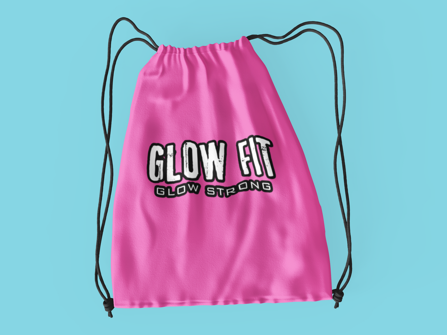 Neon drawstring bag
