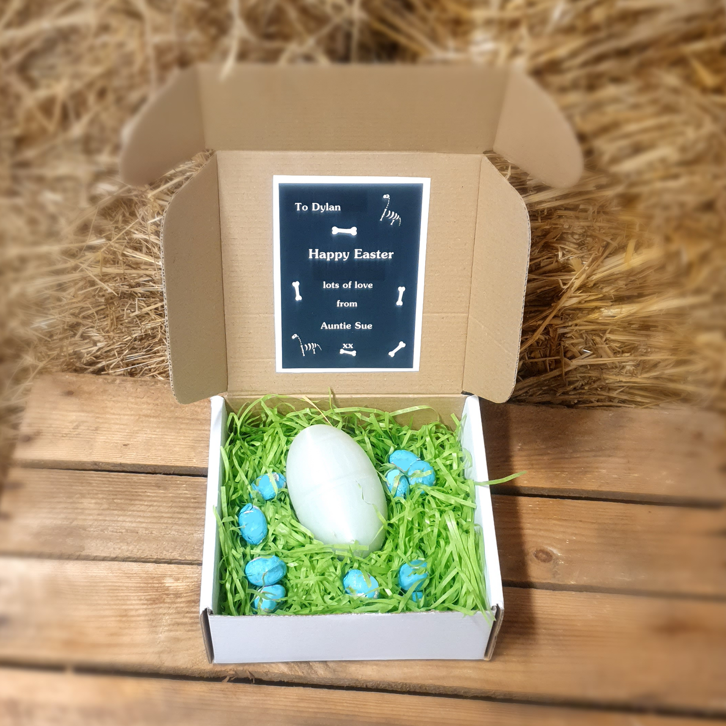 Personalised Dinosaur Easter egg