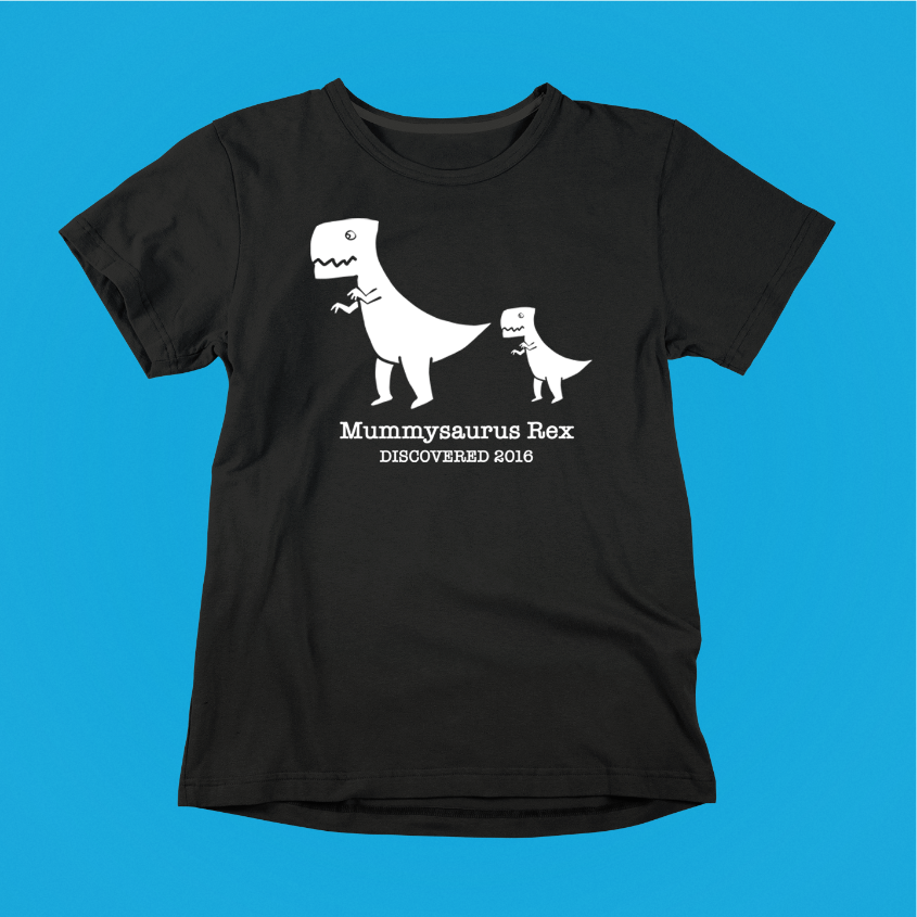 T-rex Mum t-shirt in black